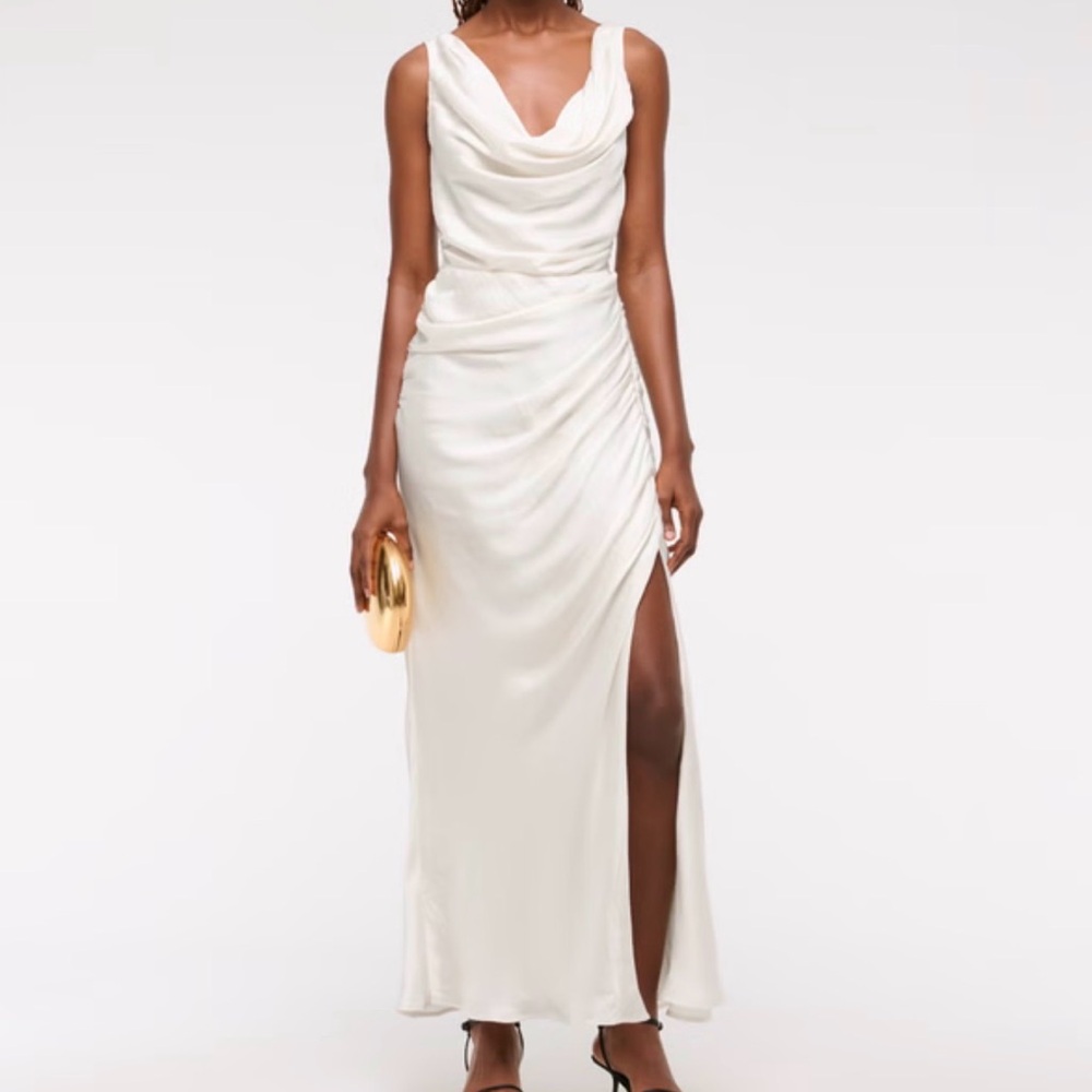 Abercrombie Cowl Neck Draped Maxi Dress